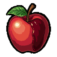 rotten apple fruit  blood stained