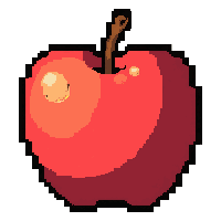 rotten apple fruit  half empty used