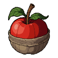 rotten apple fruit  wrapped in cloth