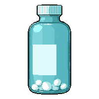 smelling salts bottle  crystal clear pure
