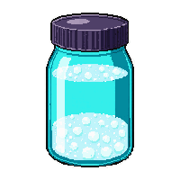 smelling salts bottle  frozen cold