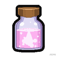 smelling salts bottle  radioactive glow