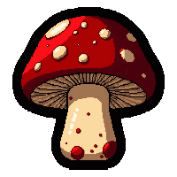 strange mushroom  blood stained
