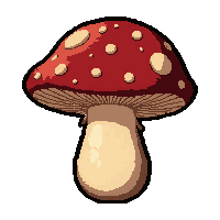 strange mushroom  half empty used