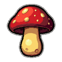 strange mushroom  radioactive glow