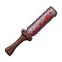 bone saw jagged  bone handled grip