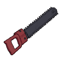 bone saw jagged  pristine but sinister