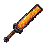 bone saw jagged  smoking hot ember