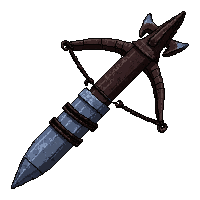 crossbow silver bolts  chained and locked