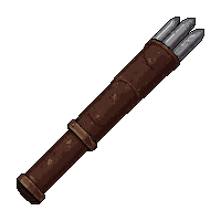 crossbow silver bolts  leather wrapped hilt