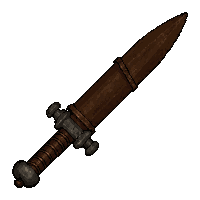 cursed sacrificial dagger  leather wrapped hilt