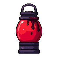 haunted lantern  blood splattered