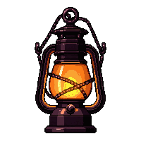haunted lantern  chained and locked