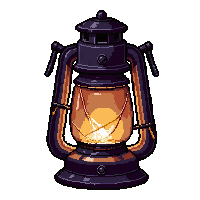 haunted lantern  covered in cobwebs