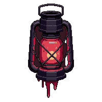 haunted lantern  dripping dark ichor