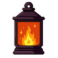 haunted lantern  smoking hot ember