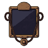 hex cursed mirror  chained and locked