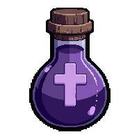 holy water vial  pulsing dark energy