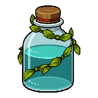 holy water vial  vine entangled