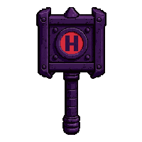 mace spiked flail  carved with symbols