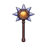 mace spiked flail  ghostly translucent