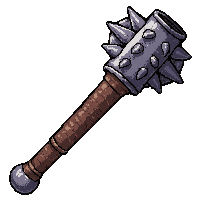 mace spiked flail  stitched together