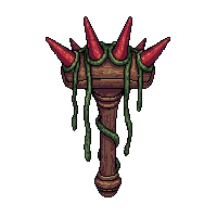 mace spiked flail  vine entangled
