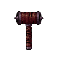 mace spiked flail  wrapped in bandages