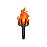 pitchfork iron  smoking hot ember