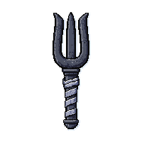 pitchfork iron  wrapped in bandages
