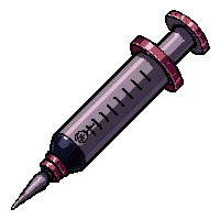 poison syringe needle  bone handled grip