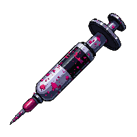 poison syringe needle  covered in cobwebs