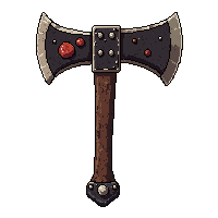rusty meat cleaver  ancient cursed runes