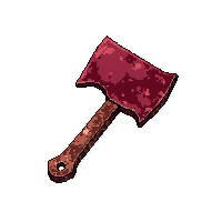 rusty meat cleaver  ghostly translucent