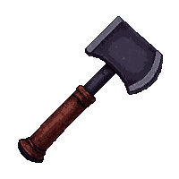 rusty meat cleaver  pristine but sinister