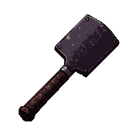 rusty meat cleaver  pulsing dark energy