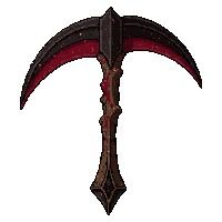 scythe grim reaper  blood splattered