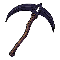 scythe grim reaper  bone handled grip