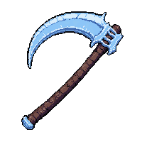scythe grim reaper  frost bitten cold