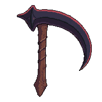 scythe grim reaper  pulsing dark energy