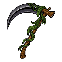 scythe grim reaper  vine entangled