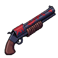shotgun sawed off  blood splattered
