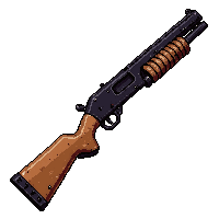 shotgun sawed off  bone handled grip
