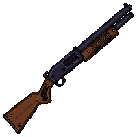 shotgun sawed off  chained and locked