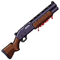 shotgun sawed off  ghostly translucent