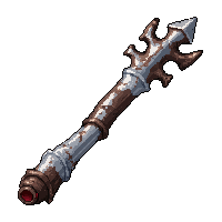 silver stake wooden  bone handled grip