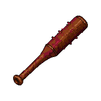 spiked baseball bat  blood splattered