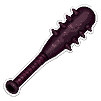 spiked baseball bat  pulsing dark energy