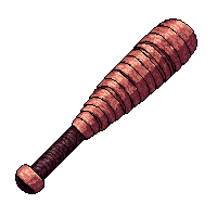 spiked baseball bat  wrapped in bandages