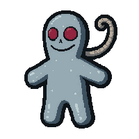 voodoo pin doll  bone handled grip